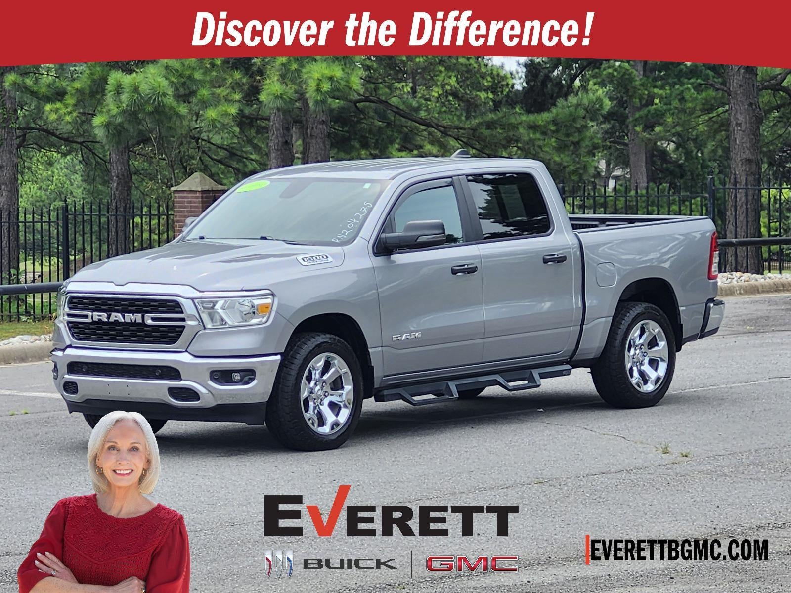 2024 RAM 1500 Big Horn in Silver — front three-quarter view