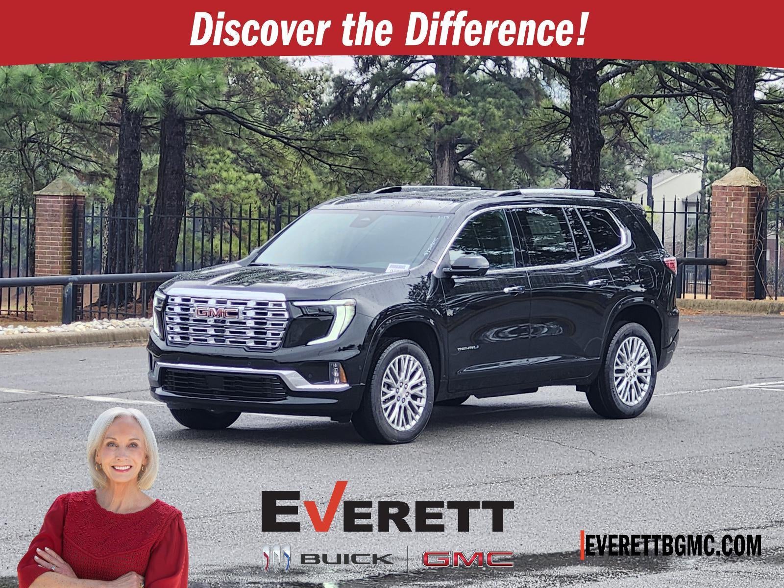 2026 GMC Acadia FWD Denali in Ebony Twilight Metallic — front three-quarter view