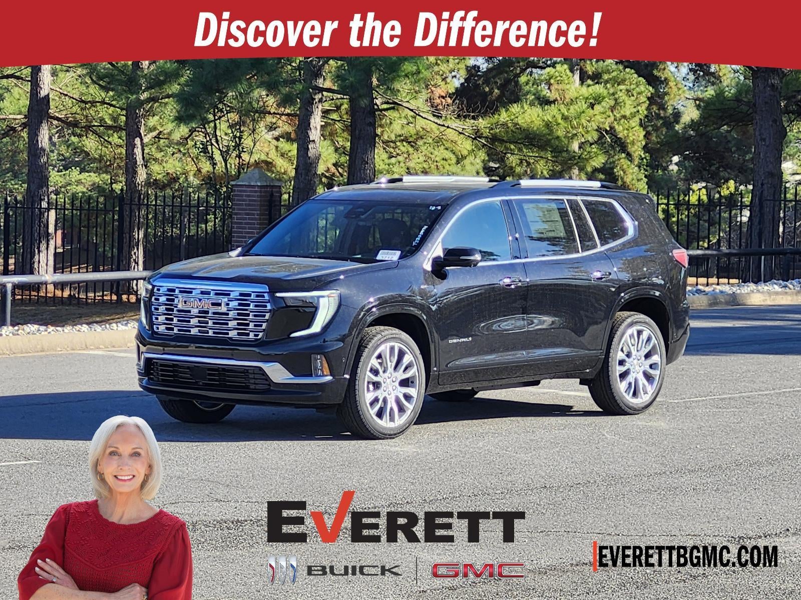 2026 GMC Acadia AWD Denali in Ebony Twilight Metallic — front three-quarter view