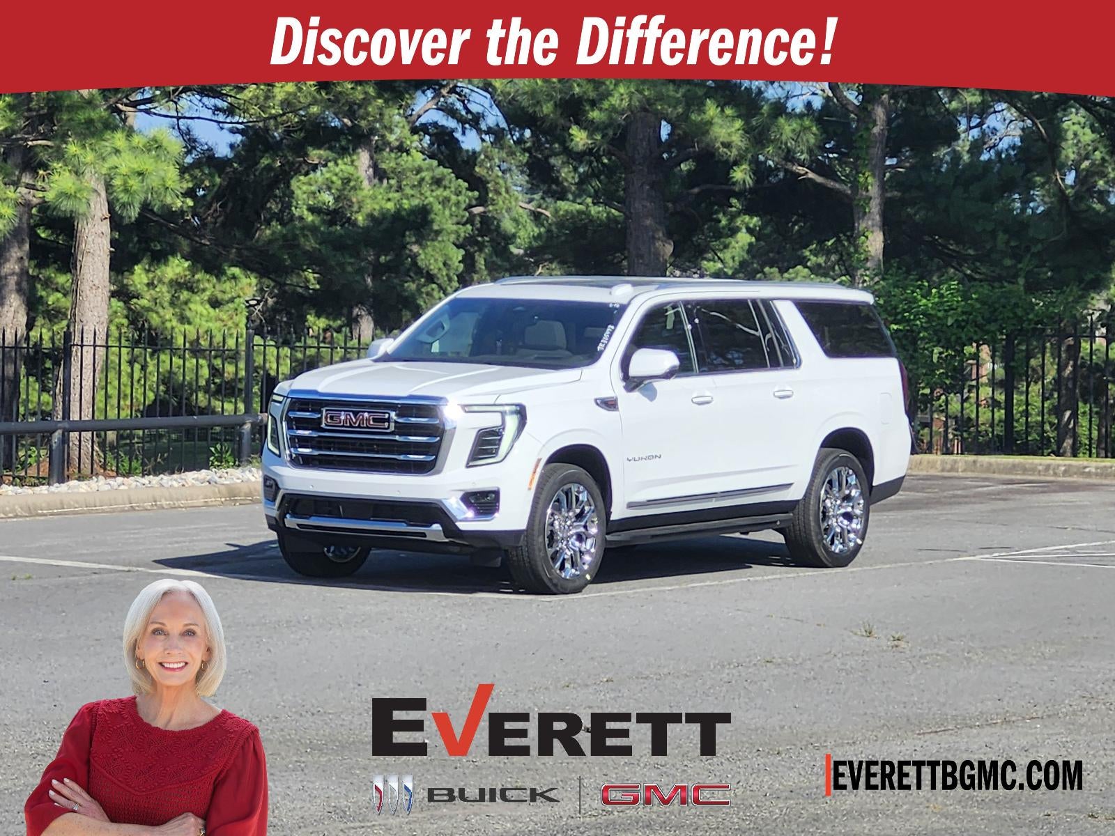2026 GMC Yukon XL 2WD 4dr Elevation in Summit White — front three-quarter view