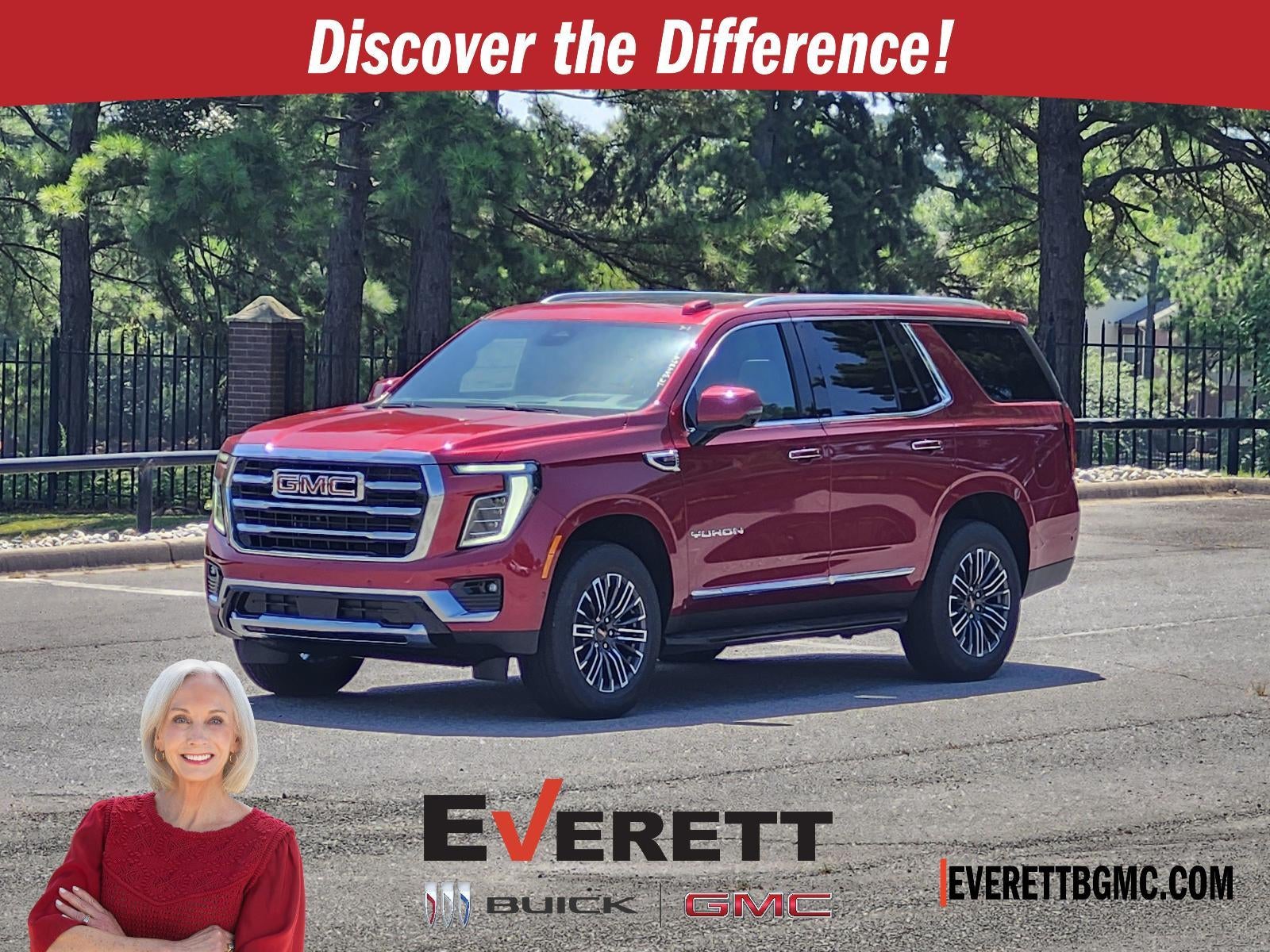 2026 GMC Yukon 4WD 4dr Elevation in Volcanic Red Tintcoat — front three-quarter view