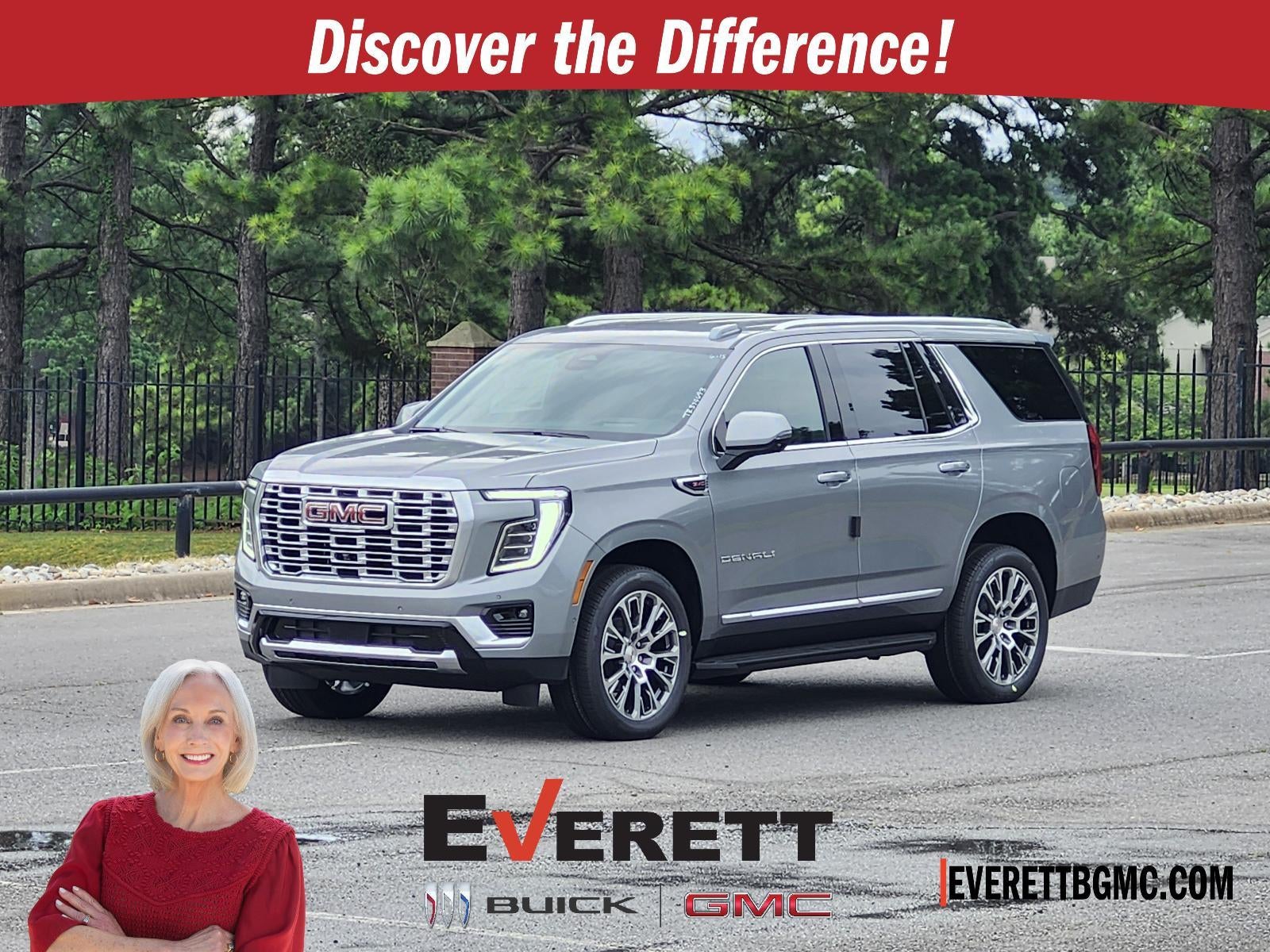 2026 GMC Yukon 4WD 4dr Denali in Sterling Metallic — front three-quarter view
