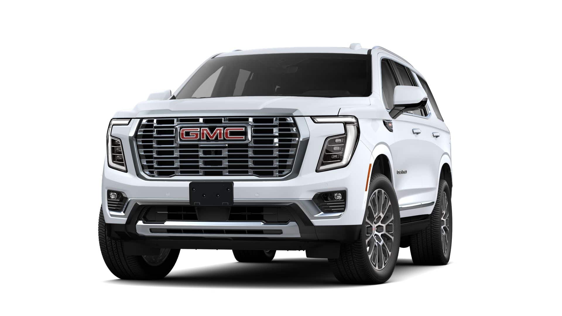 2026 GMC Yukon 4WD 4dr Denali in Glacier White Tricoat — front three-quarter view