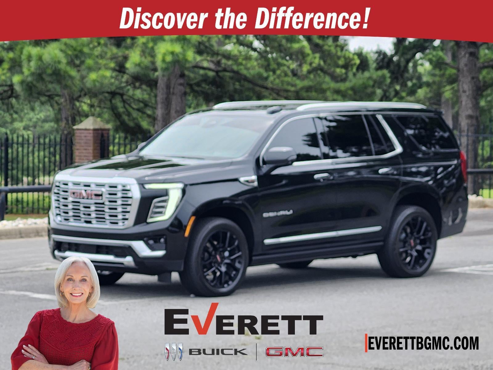 2026 GMC Yukon Denali in Onyx Black — front three-quarter view