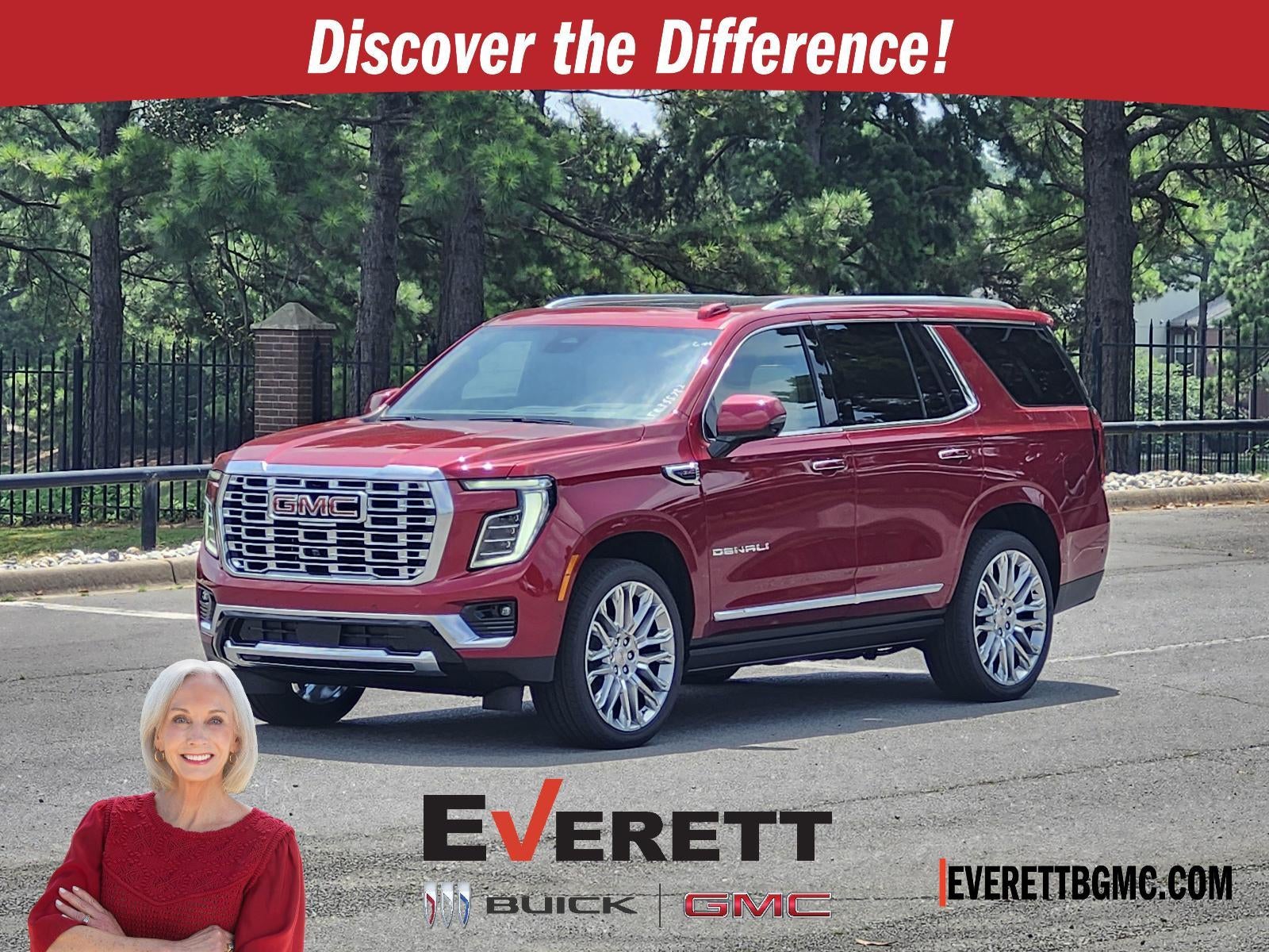 2026 GMC Yukon 4WD 4dr Denali in Volcanic Red Tintcoat — front three-quarter view