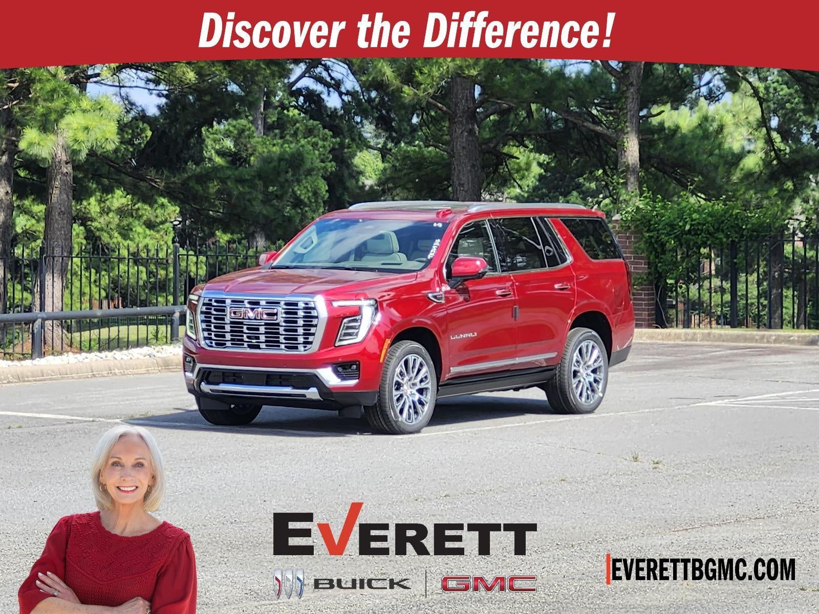 2026 GMC Yukon 4WD 4dr Denali in Volcanic Red Tintcoat — front three-quarter view