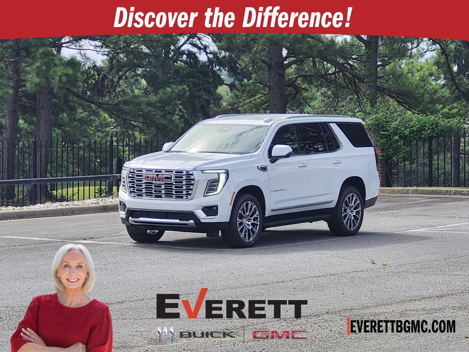 2026 GMC Yukon 4WD 4dr Denali in Summit White — front three-quarter view