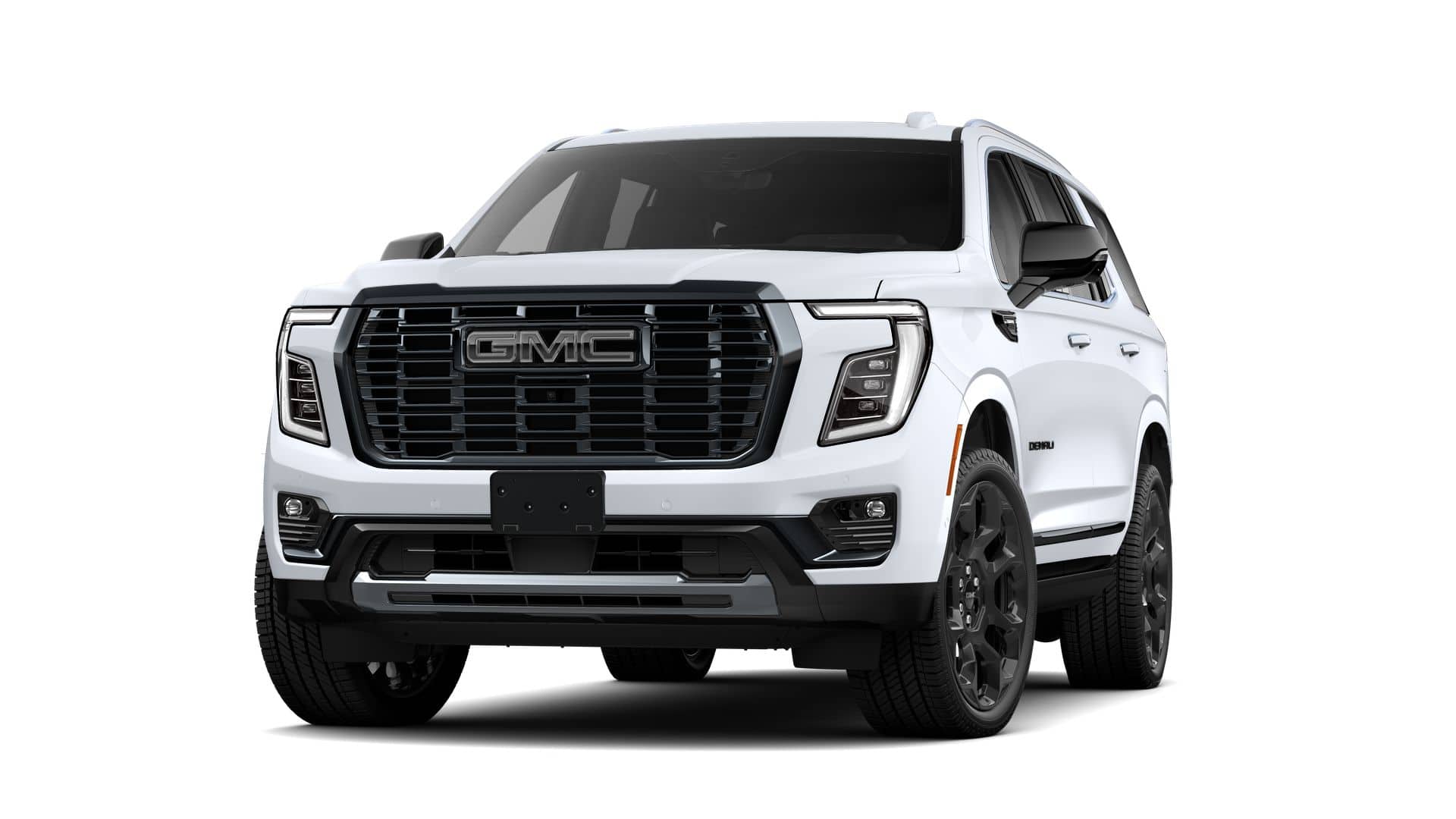 2026 GMC Yukon 4WD 4dr Denali Ultimate in Glacier White Tricoat — front three-quarter view