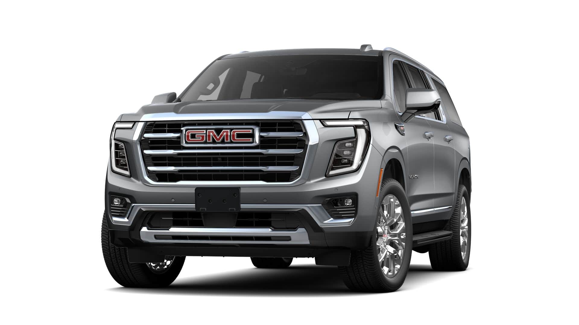 2026 GMC Yukon XL 4WD 4dr Elevation in Sterling Metallic — front three-quarter view