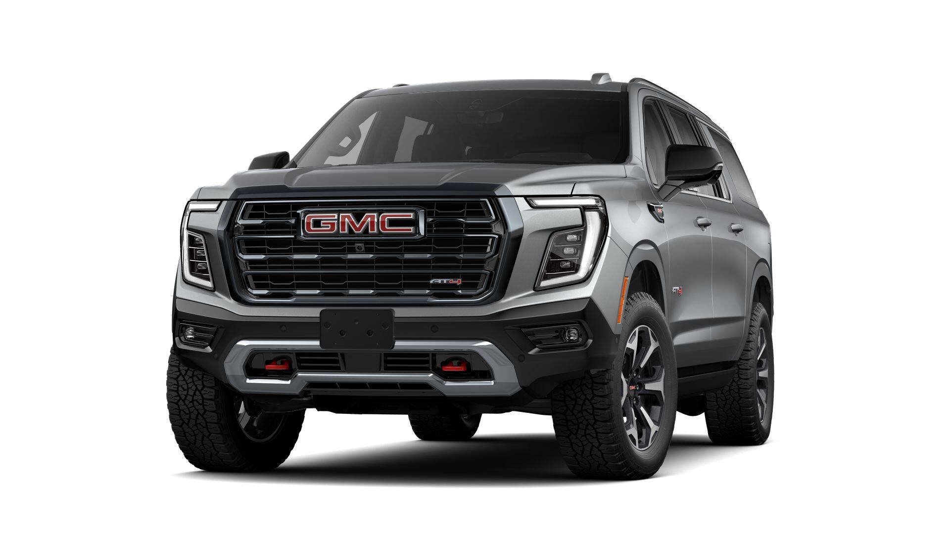 2026 GMC Yukon XL 4WD 4dr AT4 in Sterling Metallic — front three-quarter view