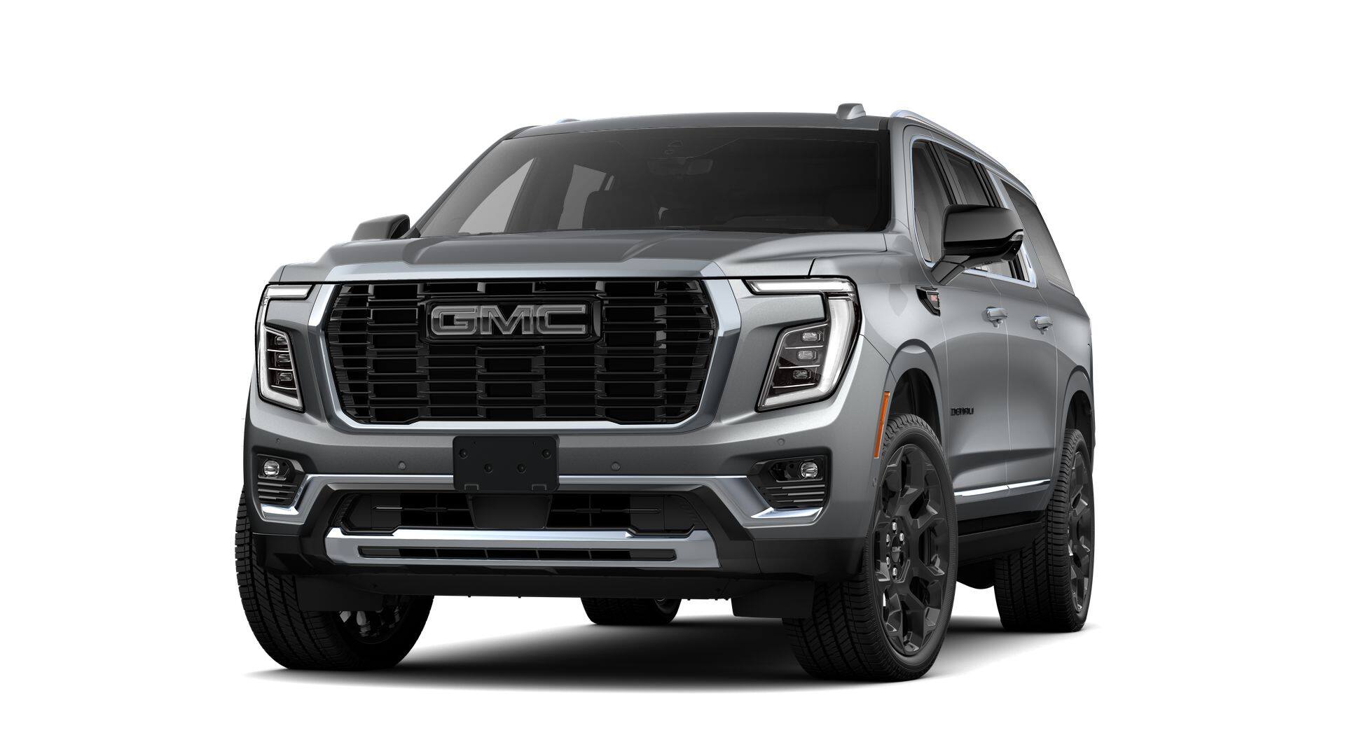 2026 GMC Yukon XL 4WD 4dr Denali in Sterling Metallic — front three-quarter view