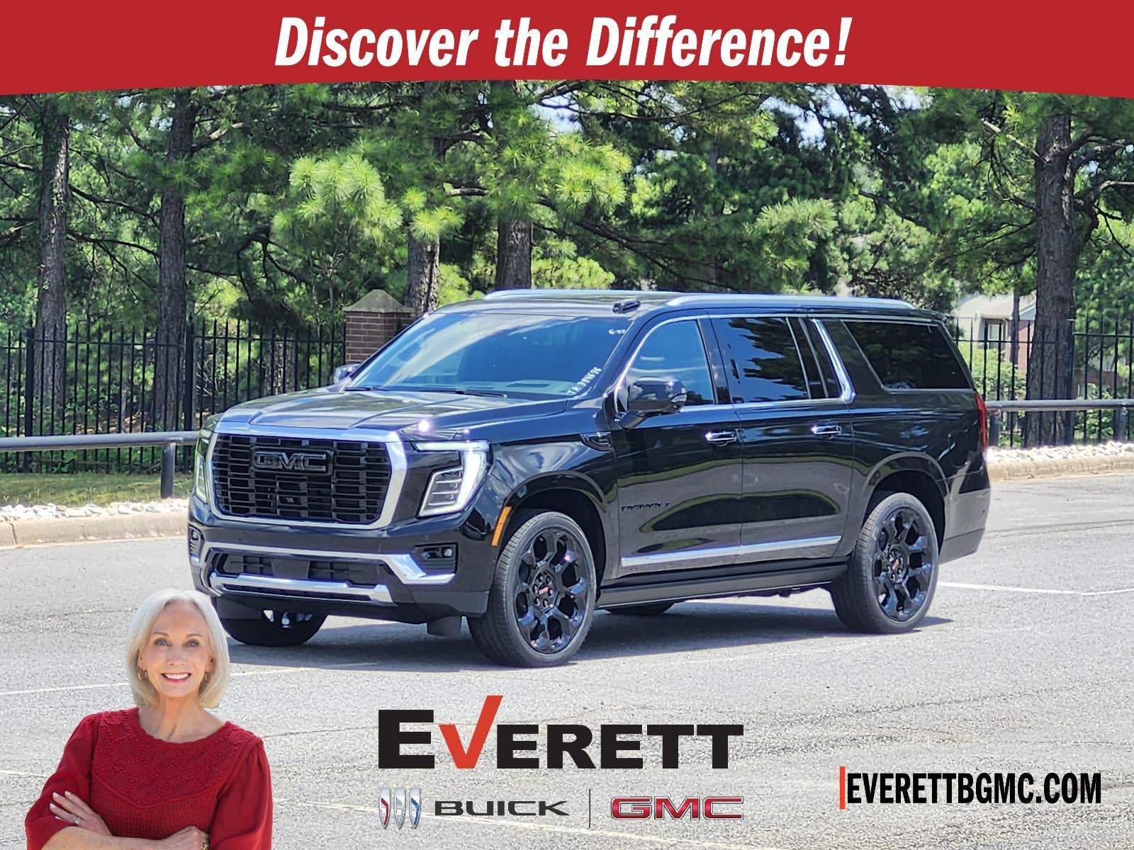 2026 GMC Yukon XL 4WD 4dr Denali in Onyx Black — front three-quarter view