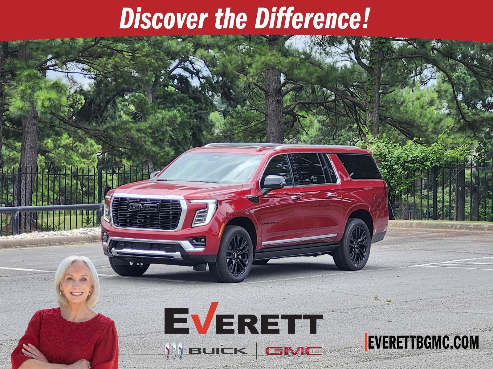 2026 GMC Yukon XL 4WD 4dr Denali in Volcanic Red Tintcoat — front three-quarter view