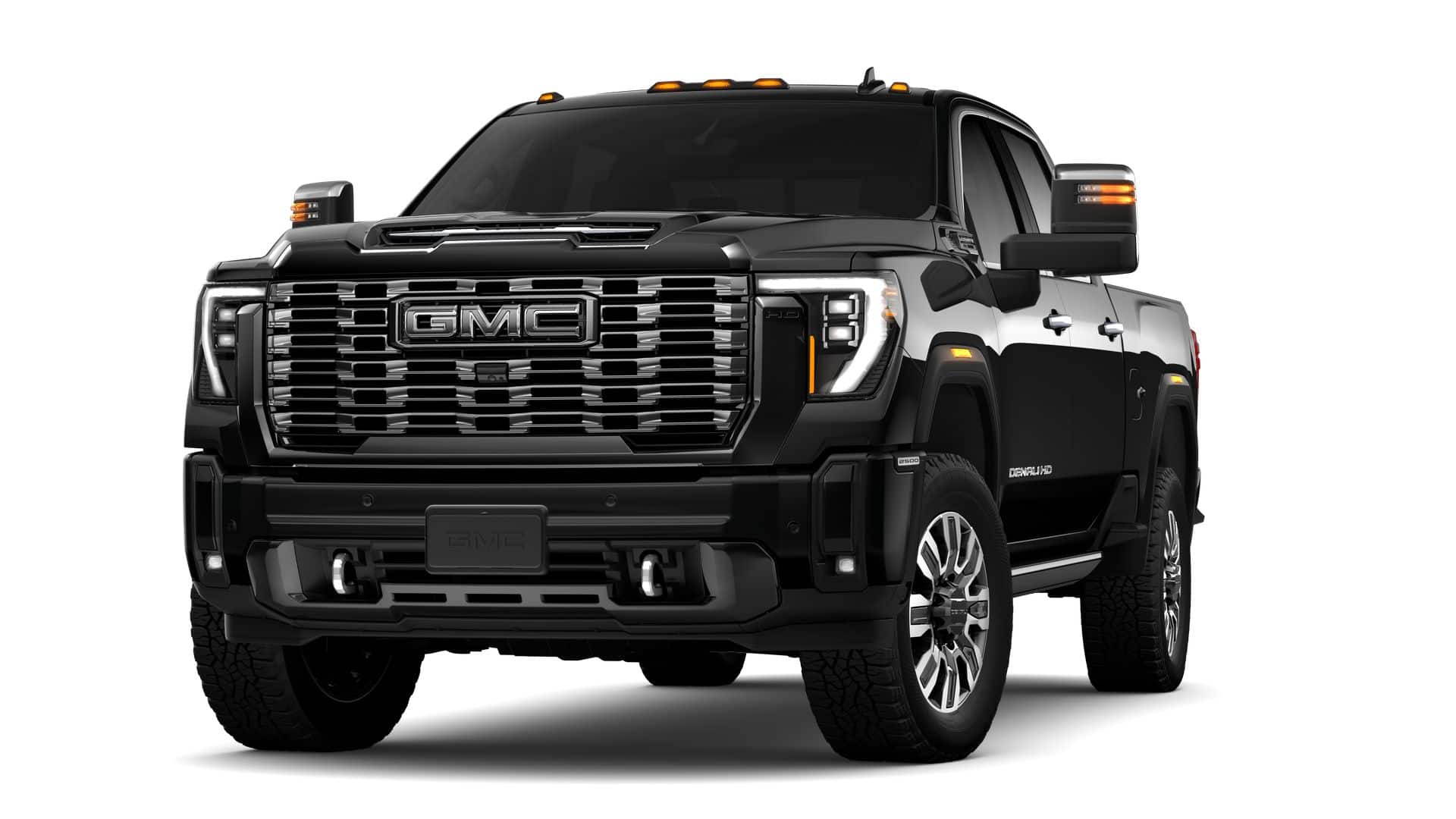 2026 GMC Sierra 2500 HD Crew Cab Standard Box 4-Wheel Drive Denali Ultimate in Onyx Black — front three-quarter view