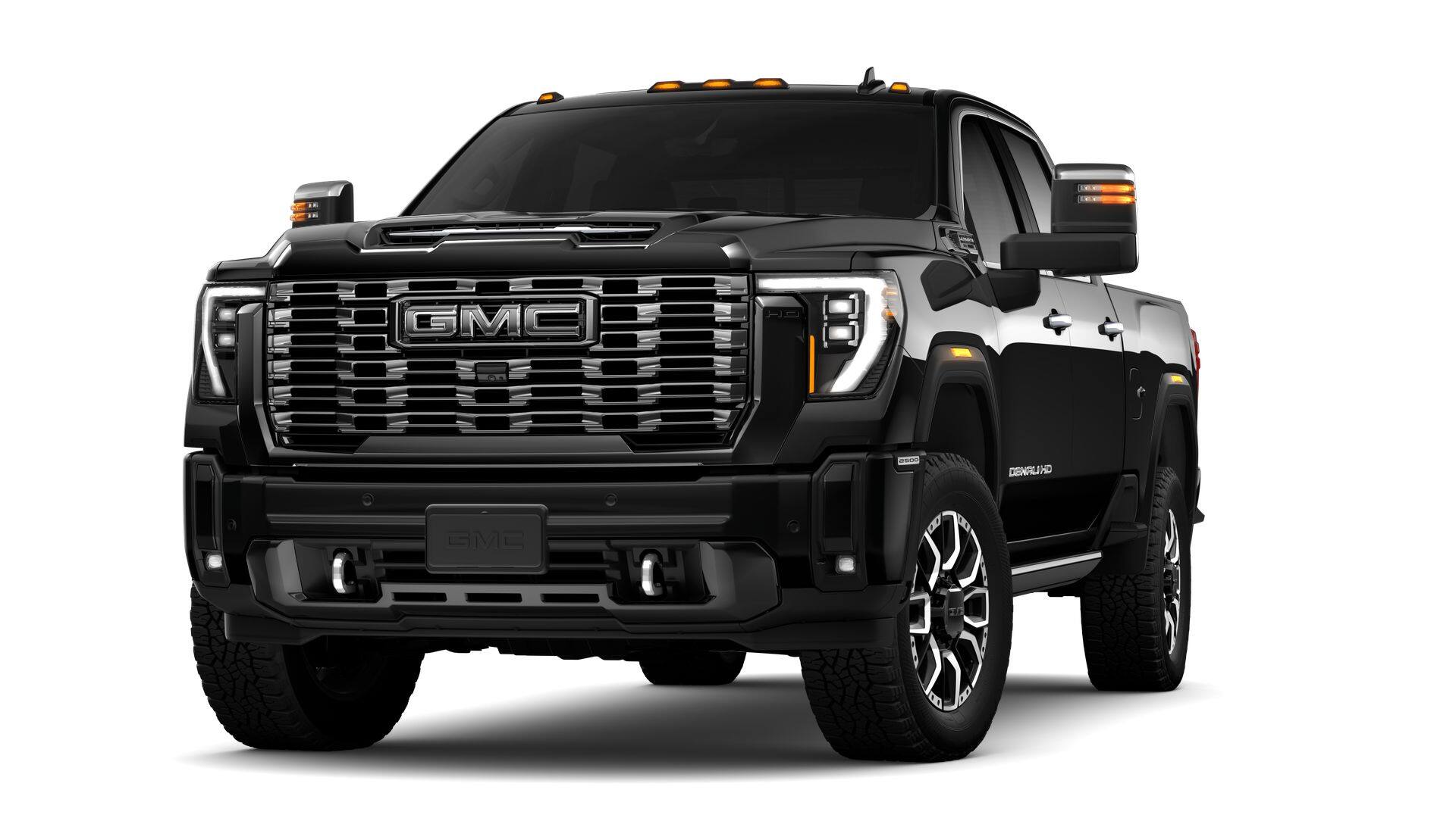 2026 GMC Sierra 2500 HD Crew Cab Standard Box 4-Wheel Drive Denali Ultimate in Onyx Black — front three-quarter view