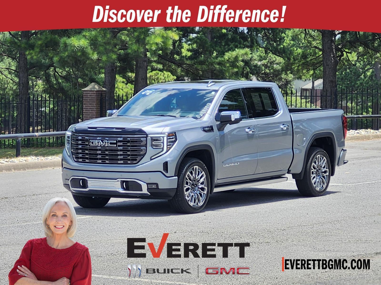 2025 GMC Sierra 1500 Denali Ultimate in Sterling Metallic — front three-quarter view