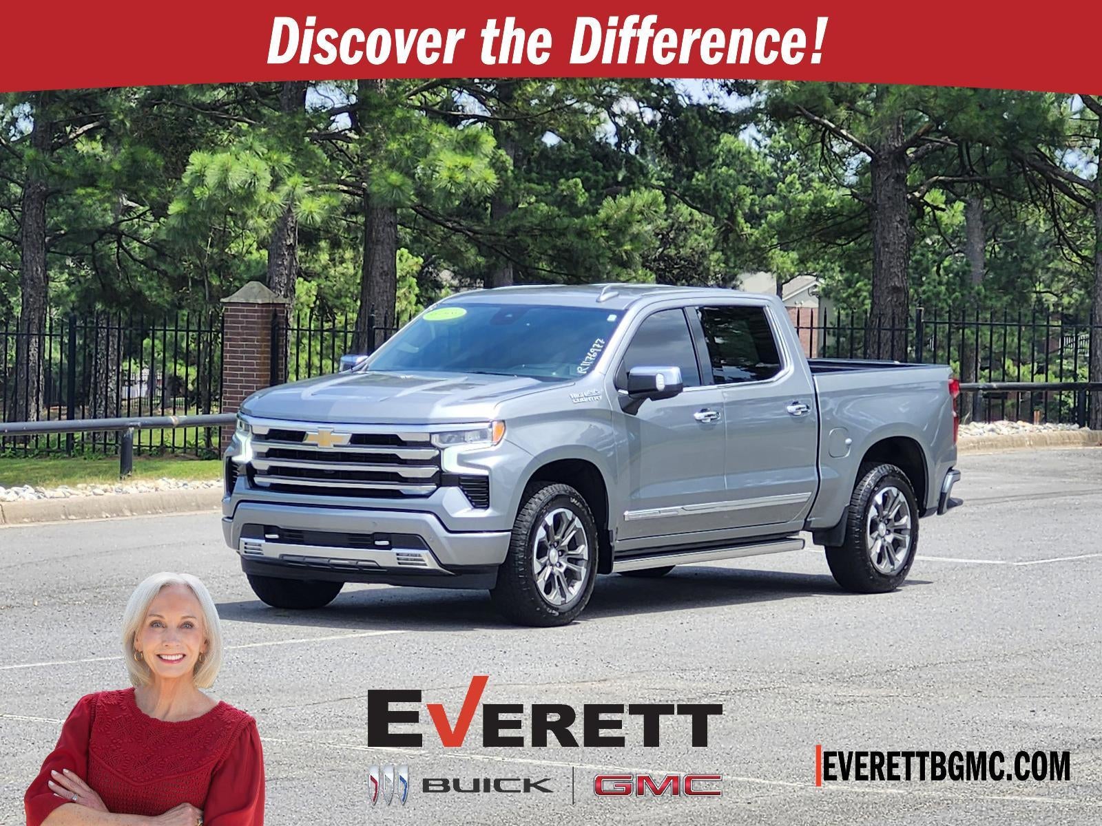 2024 Chevrolet Silverado 1500 High Country in Sterling Gray Metallic — front three-quarter view