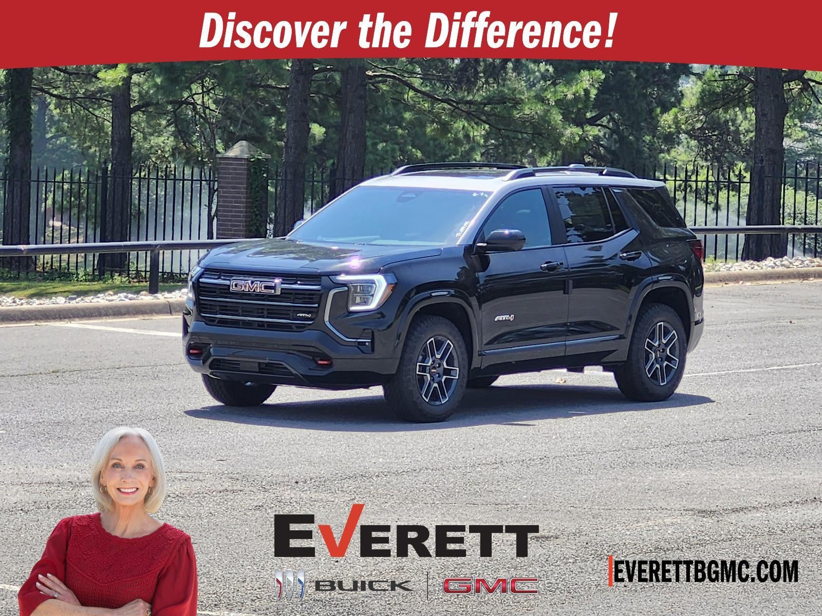 2026 GMC Terrain AWD 4dr AT4 in Ebony Twilight Metallic — front three-quarter view