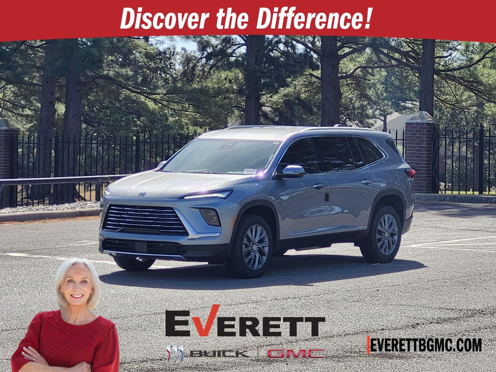 2026 Buick Enclave 4dr Preferred in Moonstone Gray Metallic — front three-quarter view