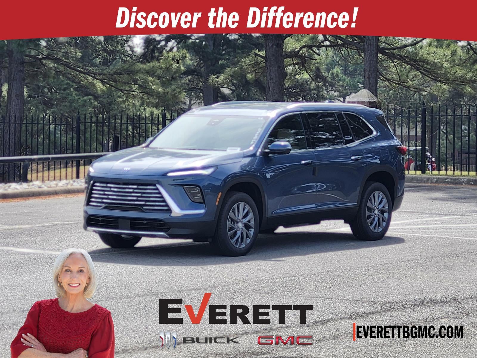 2026 Buick Enclave 4dr Preferred in Ocean Blue Metallic — front three-quarter view