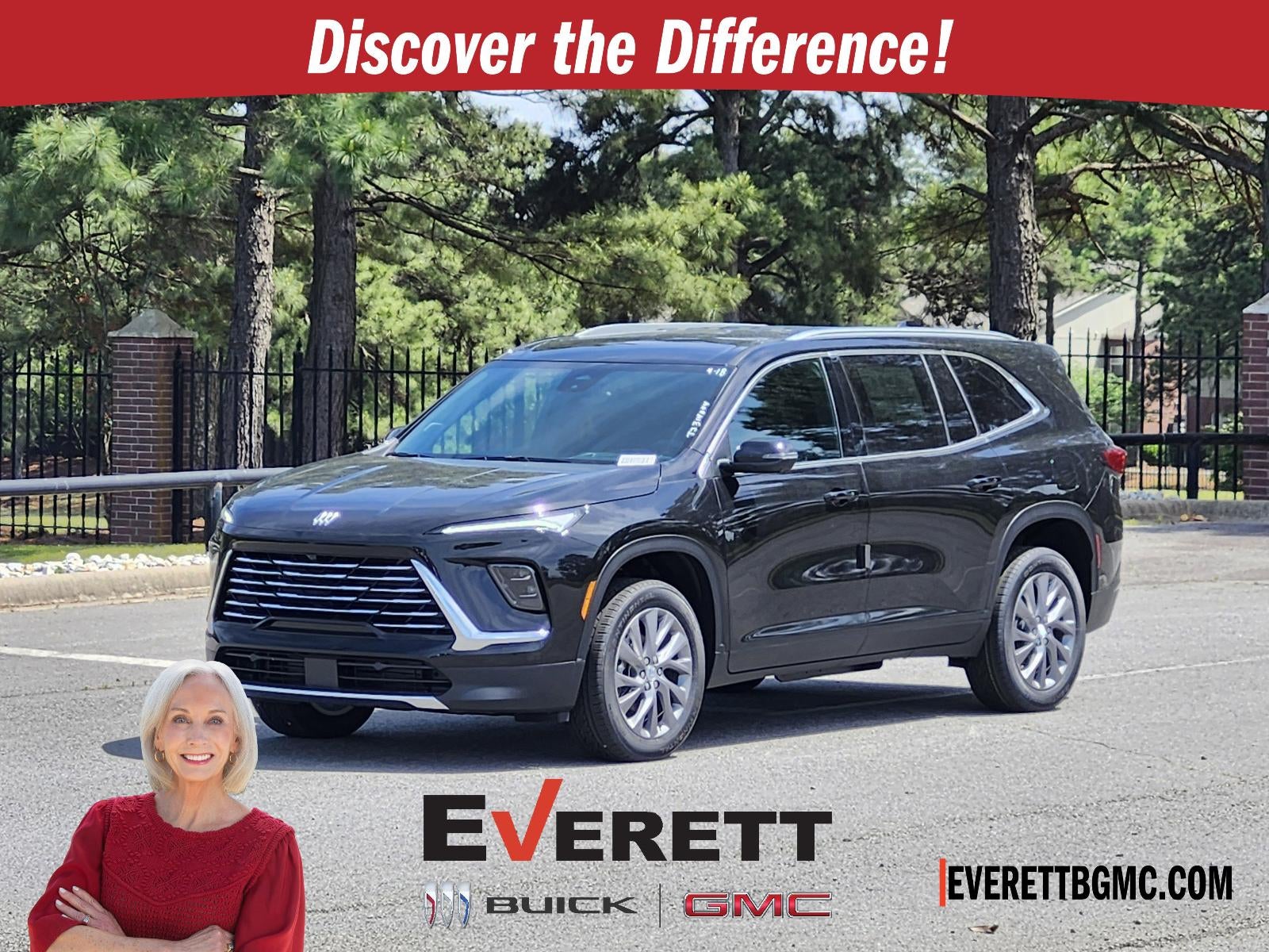 2026 Buick Enclave 4dr Preferred in Ebony Twilight Metallic — front three-quarter view