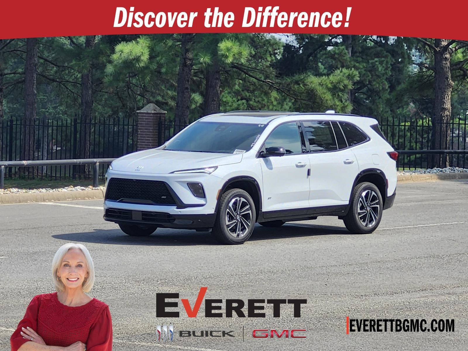 2026 Buick Enclave 4dr Sport Touring in Iridescent White Tricoat — front three-quarter view
