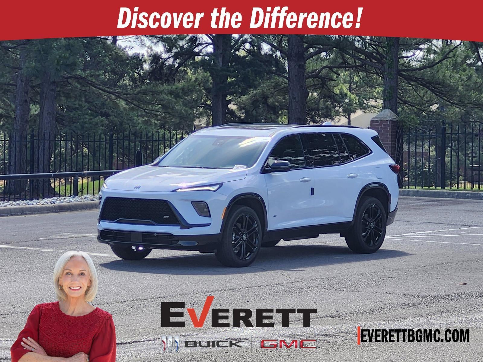 2026 Buick Enclave 4dr Sport Touring in Iridescent White Tricoat — front three-quarter view