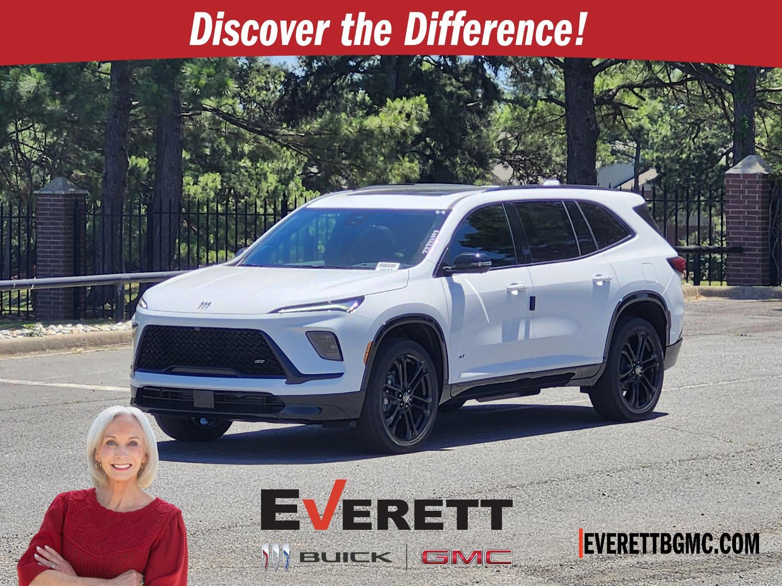 2026 Buick Enclave 4dr Sport Touring in Summit White — front three-quarter view