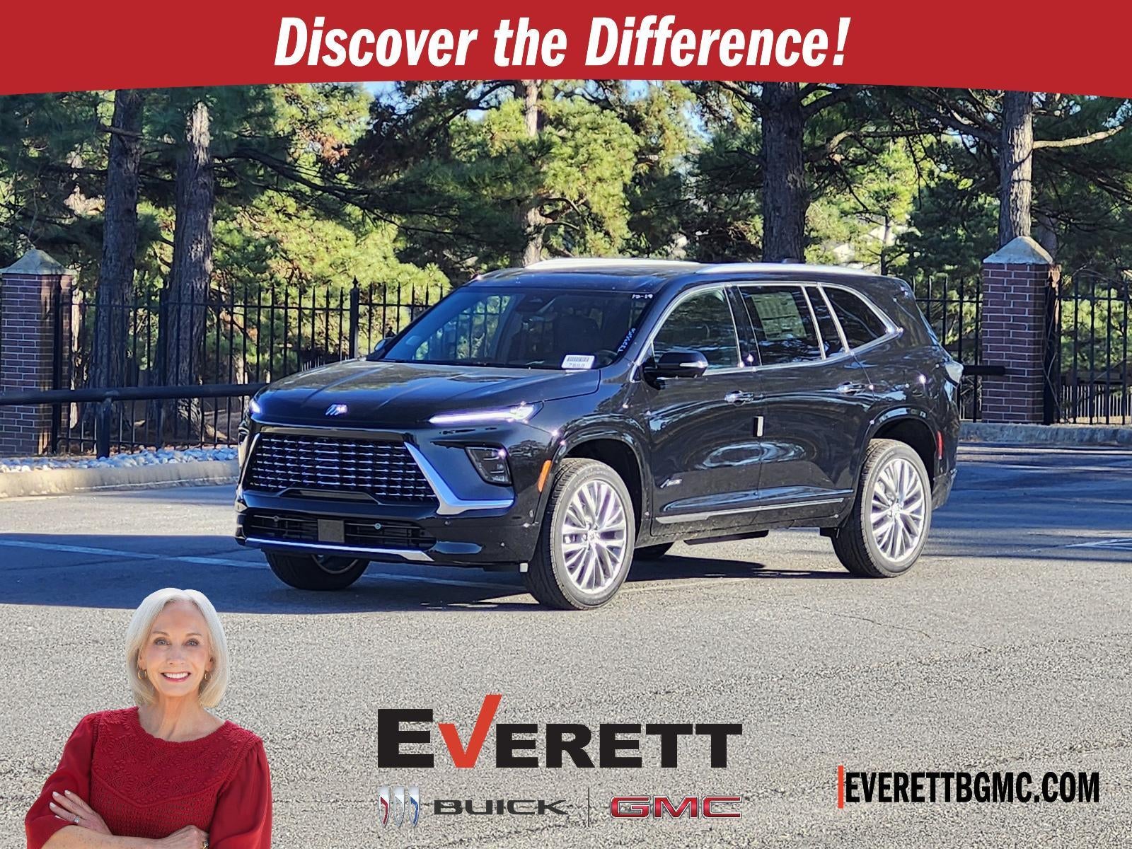 2026 Buick Enclave 4dr Avenir in Ebony Twilight Metallic — front three-quarter view