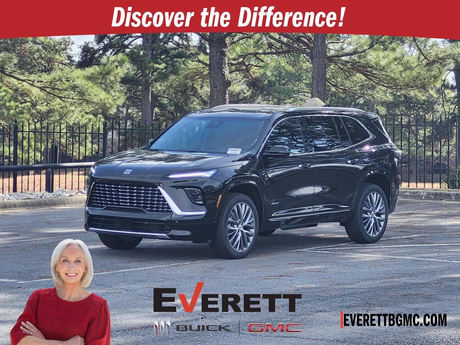 2026 Buick Enclave 4dr Avenir in Ebony Twilight Metallic — front three-quarter view