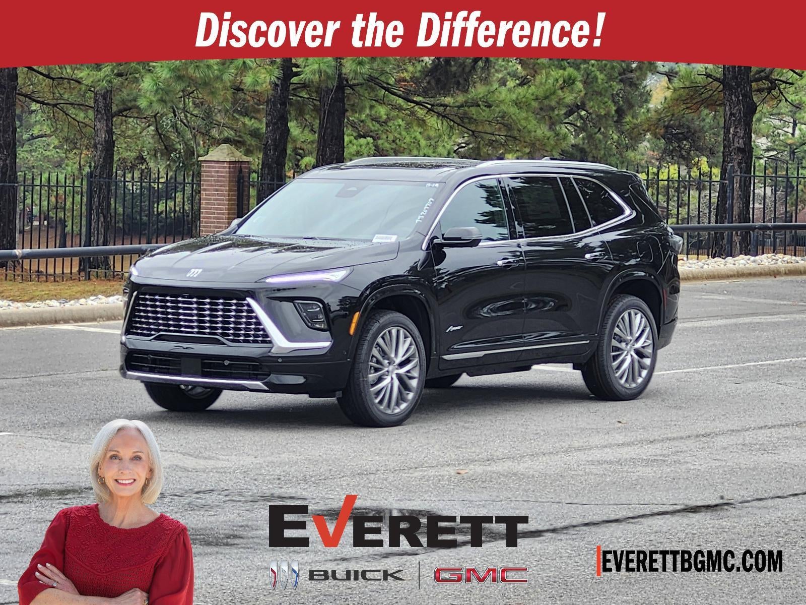 2026 Buick Enclave 4dr Avenir in Ebony Twilight Metallic — front three-quarter view