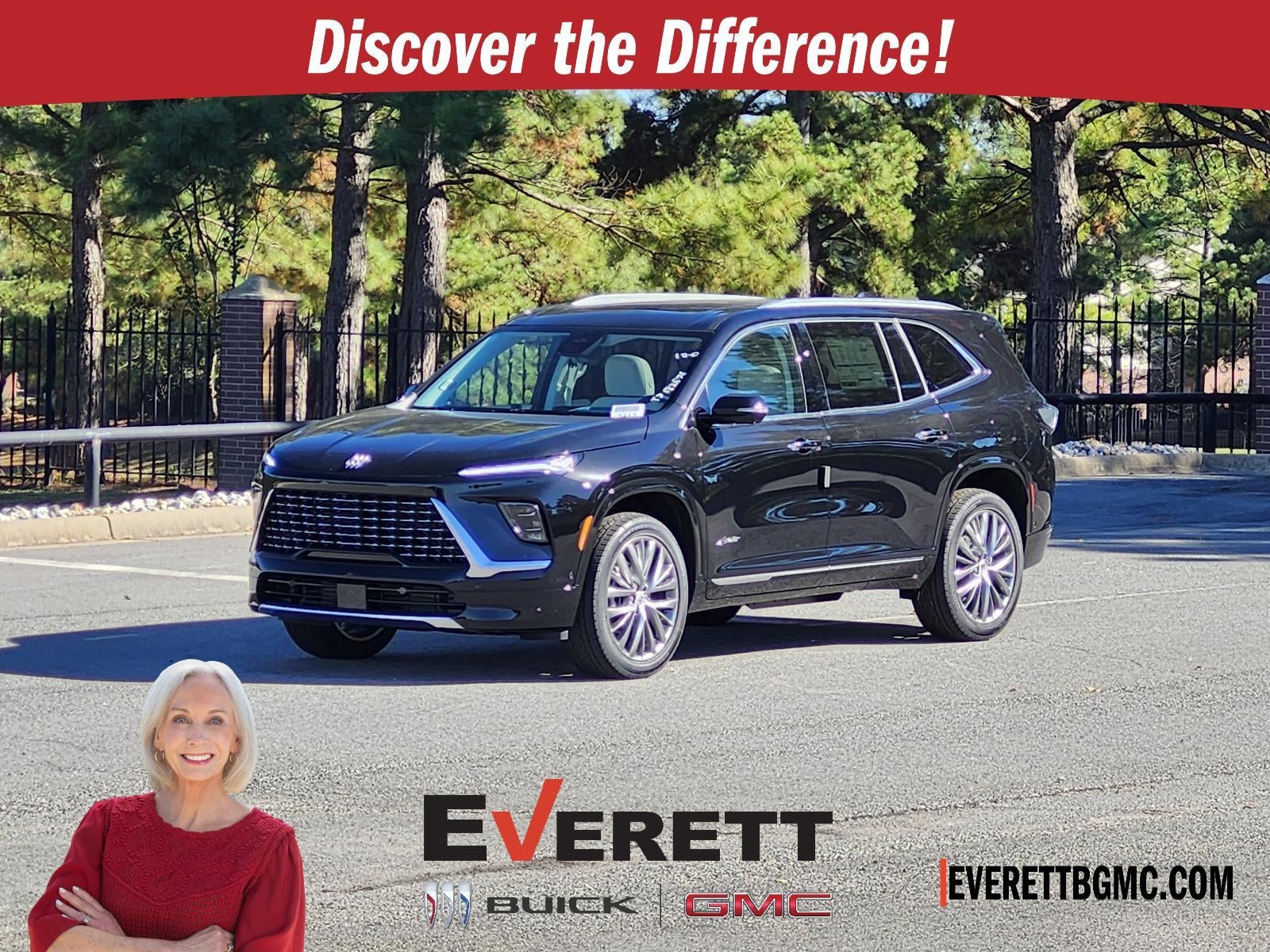 2026 Buick Enclave 4dr Avenir in Ebony Twilight Metallic — front three-quarter view