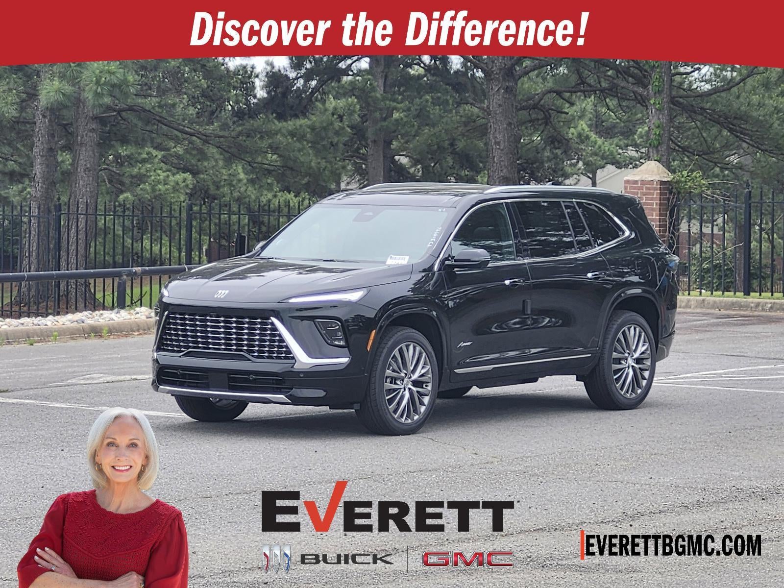 2026 Buick Enclave 4dr Avenir in Ebony Twilight Metallic — front three-quarter view