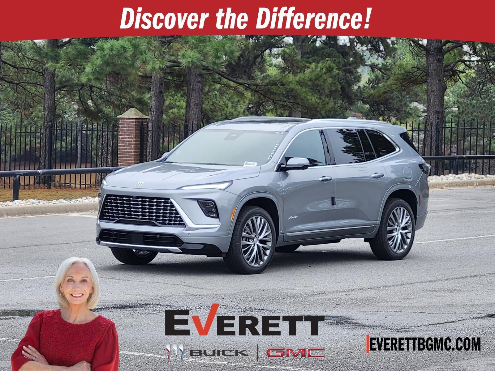 2026 Buick Enclave 4dr Avenir in Moonstone Gray Metallic — front three-quarter view