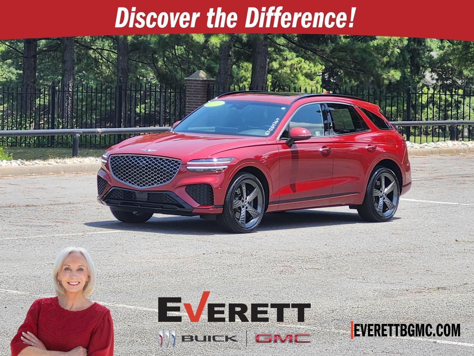 2024 Genesis GV70 2.5T in Red — front three-quarter view