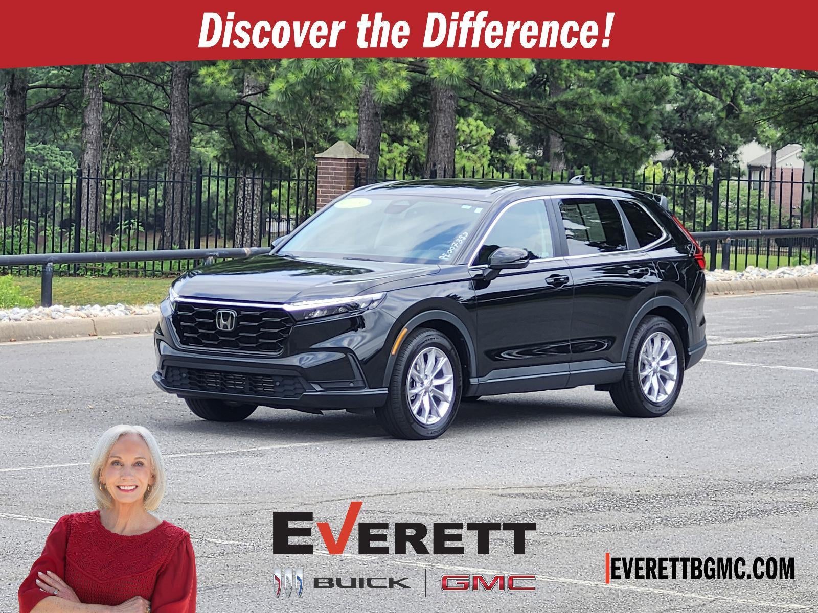 2023 Honda CR-V EX-L in Black — front three-quarter view