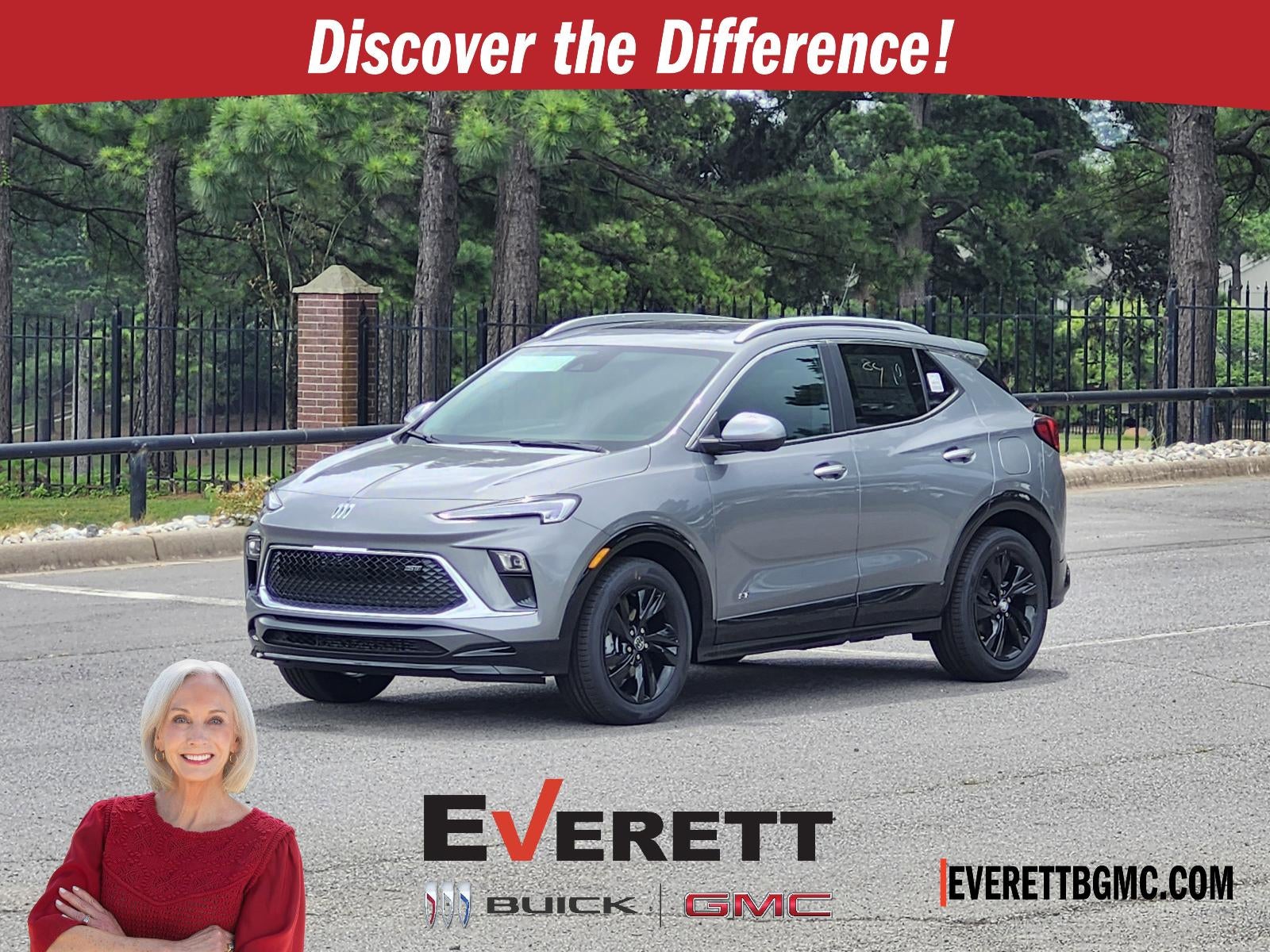 2026 Buick Encore GX Sport Touring FWD in Moonstone Gray Metallic — front three-quarter view