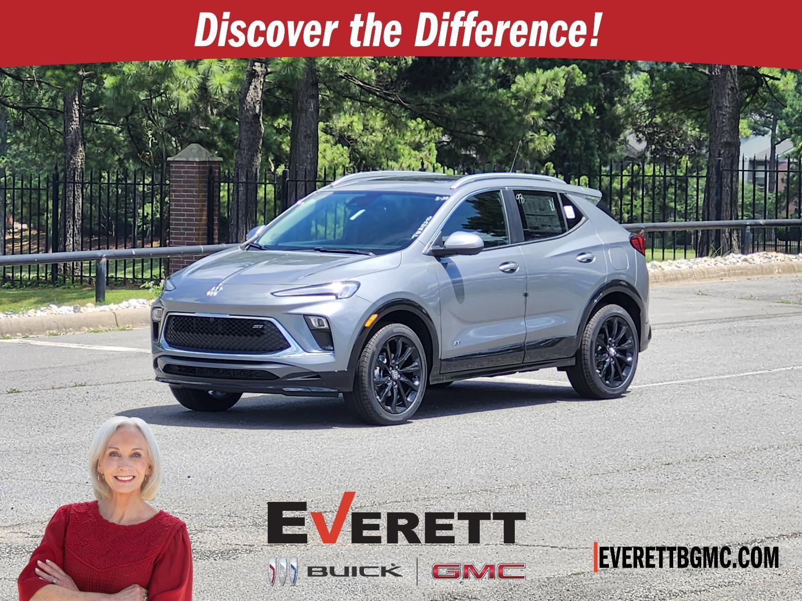 2026 Buick Encore GX Sport Touring AWD in Moonstone Gray Metallic — front three-quarter view