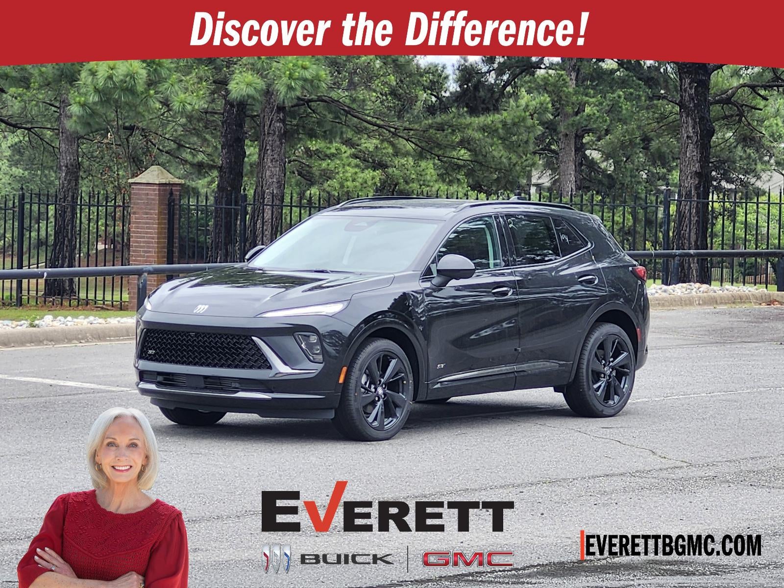 2026 Buick Envision AWD 4dr Sport Touring in Ebony Twilight Metallic — front three-quarter view