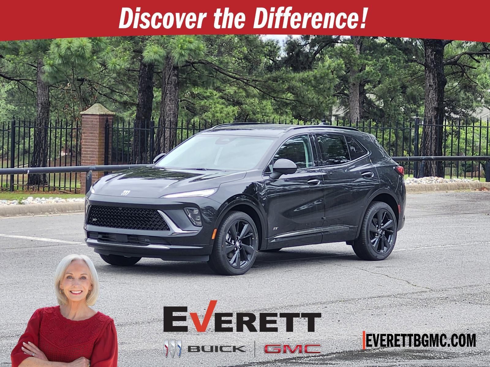 2026 Buick Envision AWD 4dr Sport Touring in Ebony Twilight Metallic — front three-quarter view