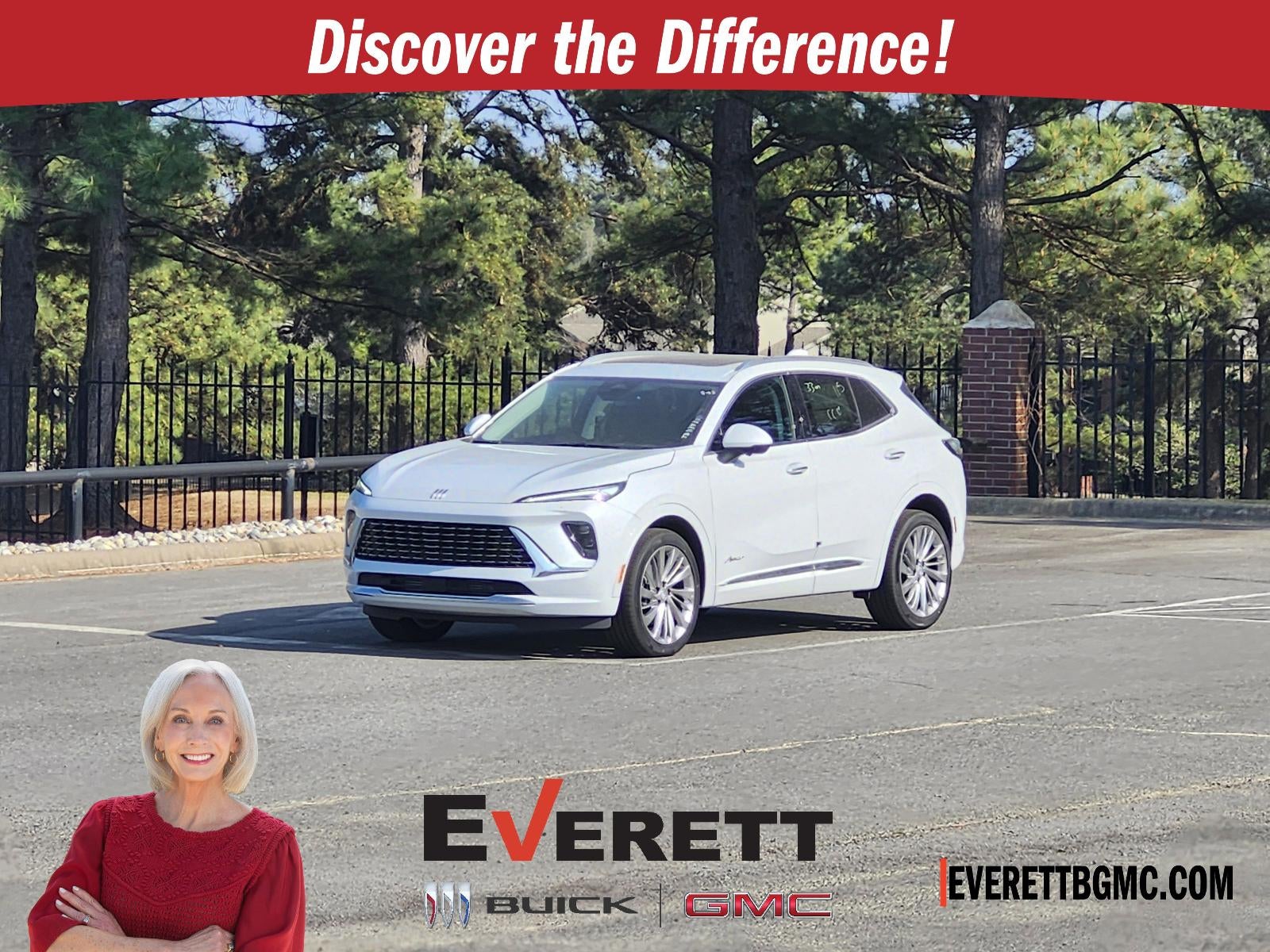 2026 Buick Envision AWD 4dr Avenir in Iridescent White Tricoat — front three-quarter view